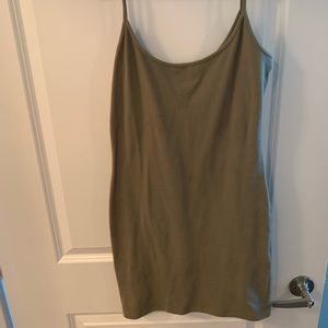 Olive bodycon dress
